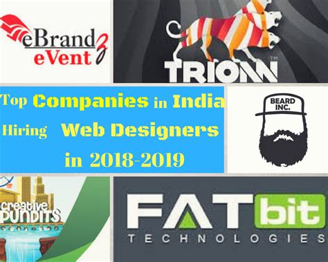 Top Companies In India Hiring Web Designers In 2018 2019
