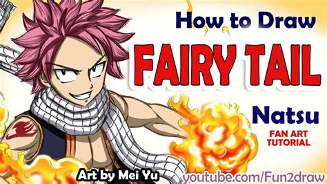 How To Draw Anime Fairy Tail Natsu Mei Yu Fun2draw Online Anime