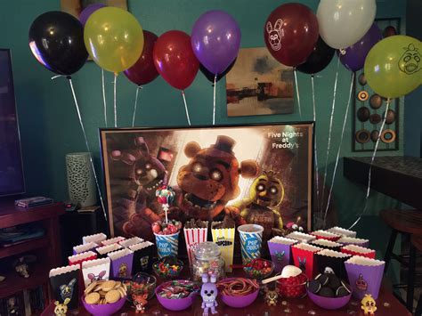 My Daughters Five Nights At Freddys Candy Table Birthday Party