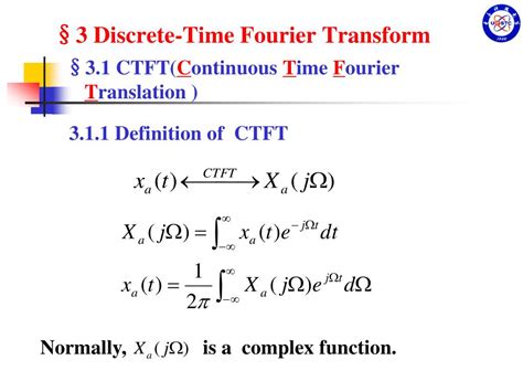 Ppt §3 Discrete Time Fourier Transform Powerpoint Presentation Free