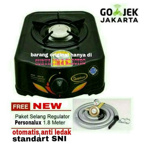 Akan tetapi ada brand asli dari indonesia yaitu quantum yang tetap berkibar sampai saat ini. Kompor gas quantum 1 tungku + selang paket OTOMATIS anti ...