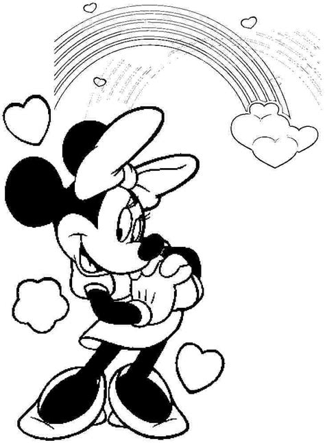 Mickey And Minnie Disney Valentine Färbung Seite Kostenlose Druckbare
