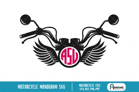 Motorcycle Monogram Graphic By Pinoyartkreatib · Creative Fabrica
