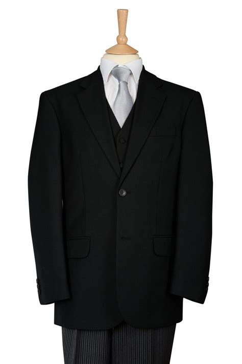 Black Three Piece Classic Masonic Suit Richard Paul Menswear
