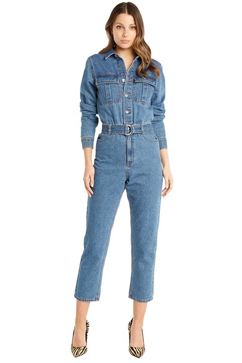 Classic Denim Jumpsuit Ladies Clothing And Playsuits And Jumpsuits Bardot