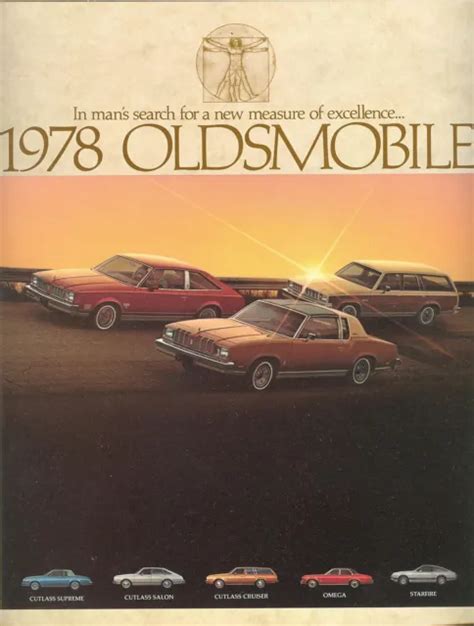 Oldsmobile Cutlass Supreme Salon Omega Starfire Cruiser Sales Brochure Picclick