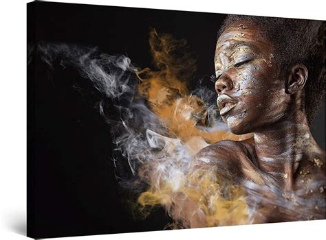 Startonight Canvas Wall Art Decor Abstract Woman And Dust Painting For
