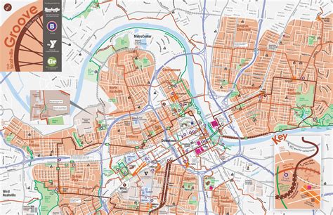 Printable Tourist Map Of Nashville