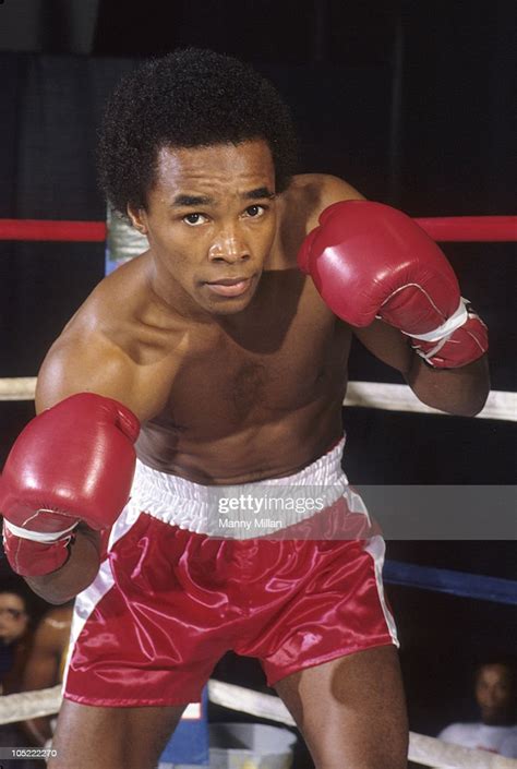 Portrait Of Sugar Ray Leonard During Photo Shoot While Training For
