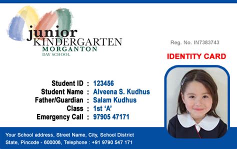 At customizemyid, we design and print kid friendly custom id cards. ID Cards: Student ID Card Free Template