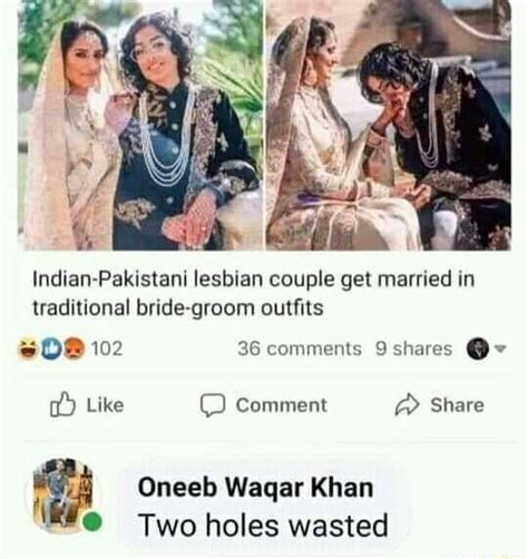 Indian Pakistani Lesbian Couple Get Married In Traditional Bride Groom