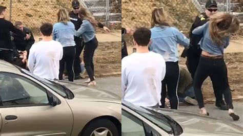 Video Of Officer Punching Woman During Arrest In Chester Sparks Investigation Nbc Los Angeles