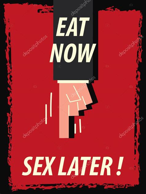 Words Eat Now Sex Later — Stock Vector © Kjnnt 71520267