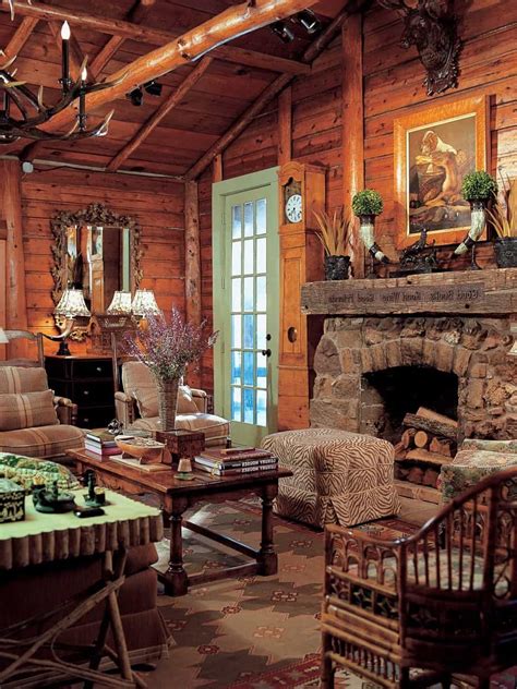 This living room layout for your fireplace and tv fits well in square rooms. Old Style Living Room With Stone Fireplace #50551 | House Decoration Ideas