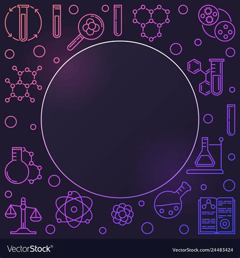 Download Chemistry Colored Background With Chemical Vector Image By