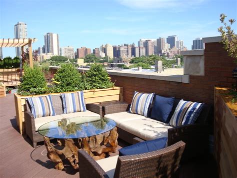 Lakeview Rooftop Deck Modern Patio Chicago By Lisa