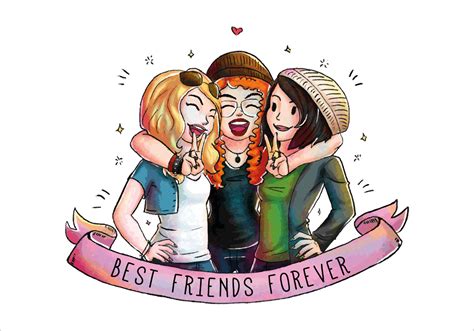 It was available only through a bundle that included a teal and pink nintendo ds console. Three Cute Happy Friends Together Vector - Download Free ...