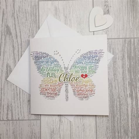 Rainbow Butterfly Word Art Personalised And Unique Using All Etsy