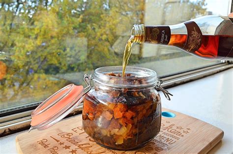 Take mix out of the fridge to come to room temperature before you start baking the cake. Its the time to soak dry fruit in alcohol(dark Rum/ whisky ...