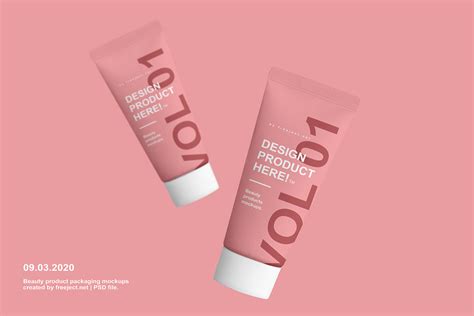 Beauty Product Packaging Mockups Design Vol 1 Psd File