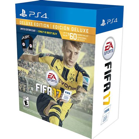 Best Buy Fifa 17 Deluxe Edition Scarf Bundle Playstation 4 600603208744