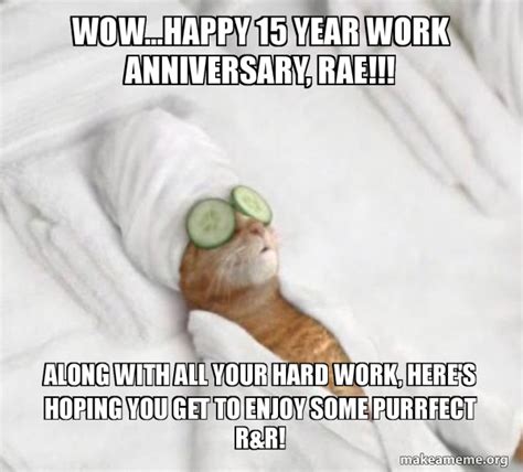 Work Anniversary Meme 15 Years 46 Grumpy Cat Approved Work