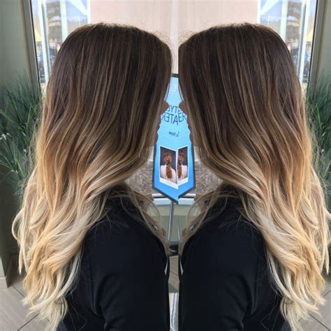 Blonde ombré Done by katie shefchik Aveda color Aveda hair Ombre