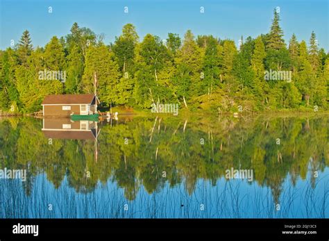 Canada Ontario Temagami Cottage At Snake Island Lake Credit As