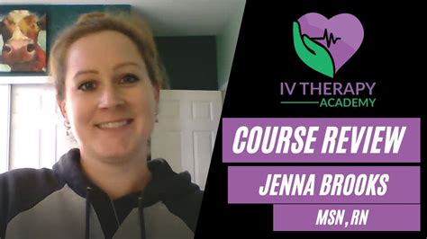 Iv Therapy Academy Course Review Jenna Brooks Msn Rn Youtube