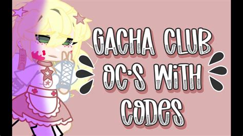 Gacha Club Oc Import Codes