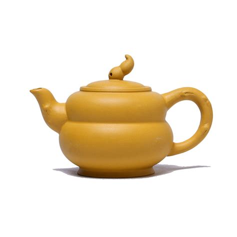 Golden Gourd Purple Clay Teapot Claypurple