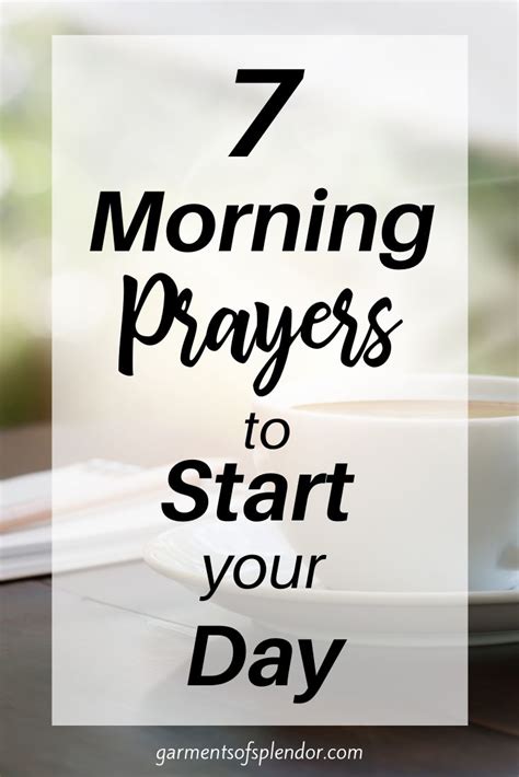 21 Short Morning Prayers To Brighten Your Day With Free Printable