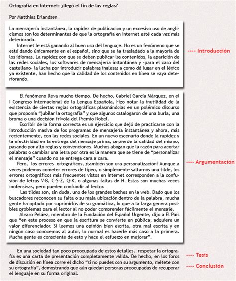 Estructura Del Texto Argumentativo Lengua 2 Texto Argumentativo