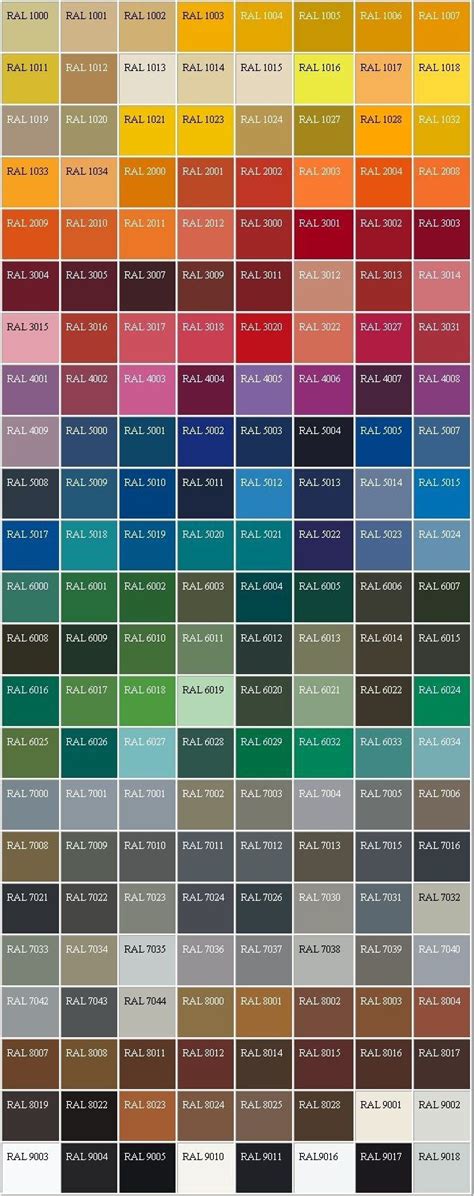 Color Chart For Krylon Spray Paint