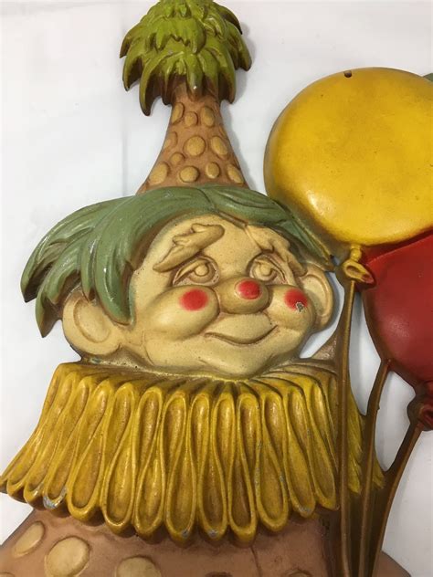 vintage 1967 sexton 20 diecast metal clown with balloons etsy