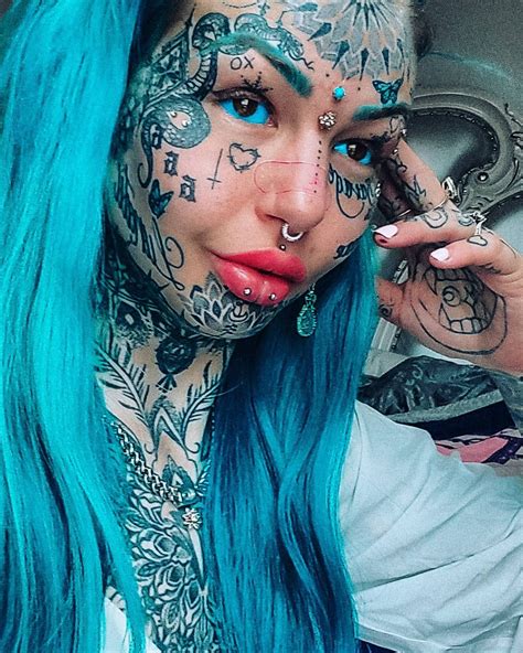 Astounding Face Tattoos That You Must See To Believe Face Tattoos Girl Tattoos Facial Tattoos