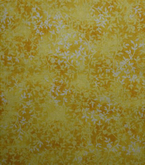 Premium Quilt Cotton Fabric Yellow Tonal Vines Joann