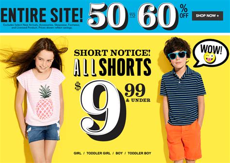 The Childrens Place Canada Online Offers Save 50 To 60 Off Entire