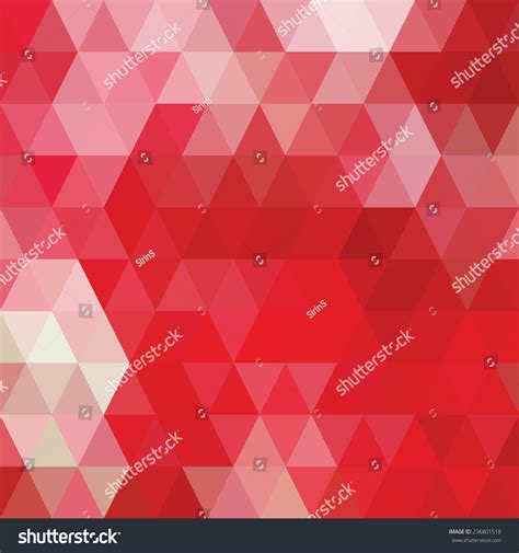 Red Tone Geometric Triangle Wallpaper Vector Stock Vector Royalty Free
