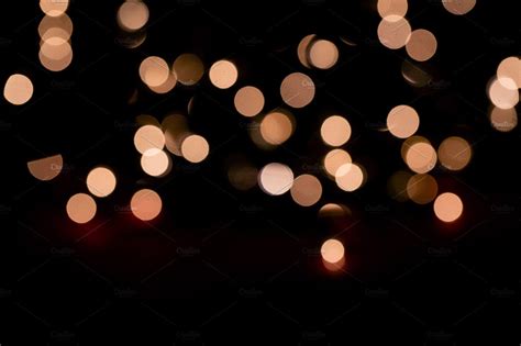 Bokeh Blurred Fairy Lights Stock Photo Containing Abstract And