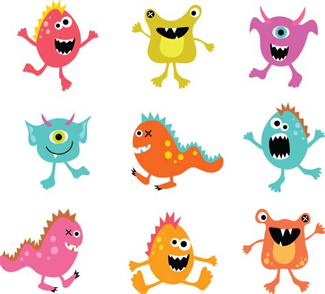 Cute Monsters Cartoon Monsters Monster Quilt