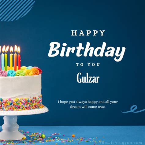 100 Hd Happy Birthday Gulzar Cake Images And Shayari
