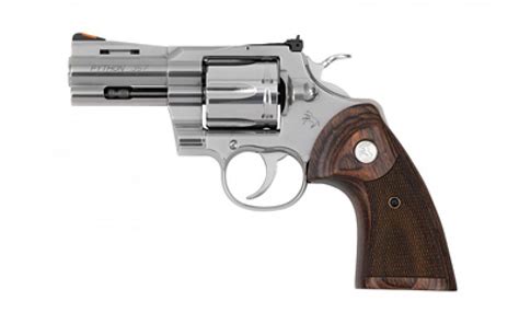 Python Double Action Steel Frame Revolver 357 Magnum 3 Barrel