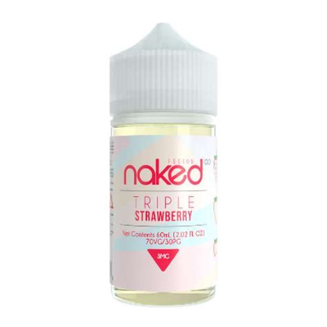 liquido naked 100 triple strawberry 3mg 60ml sampa vapor