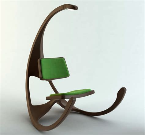 Wood rocking chairs modern wooden rocking chair cradle handmade. Modern Interpretation of the Rocking Wheel Chair with ...