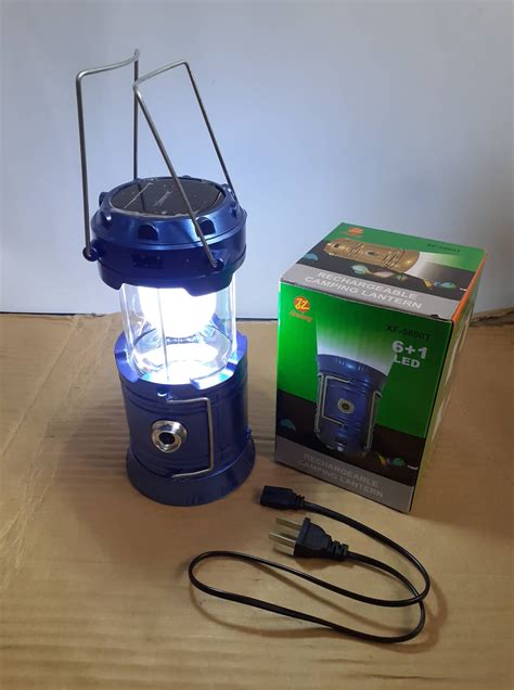 Xf 5800t 61 Led Rechargeable Camping Lantern And Solar Rechargeable