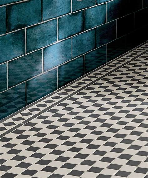 Victorian Black Mosaic Tile Black Mosaic Tile Black Bathroom Floor