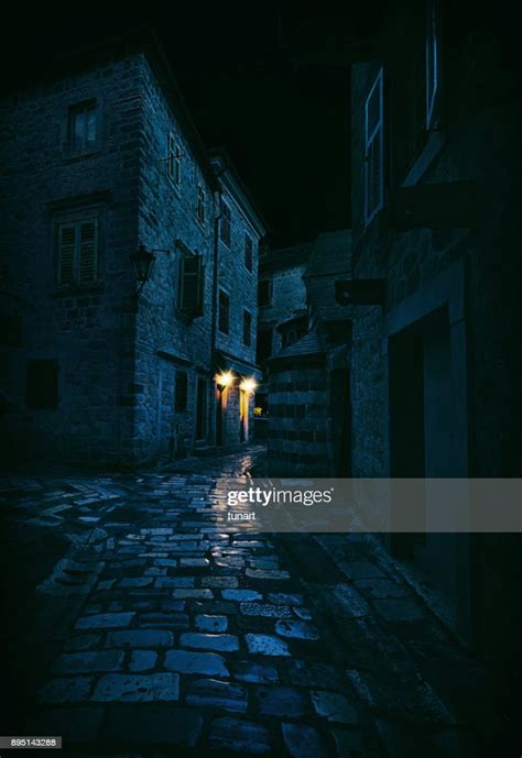 Light In A Dark Alley Kotor Montenegro High Res Stock Photo Getty Images