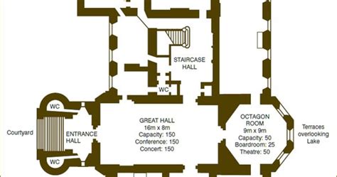 Castle Floor Plan Gothic Drawing Room Pillars Of Architectural