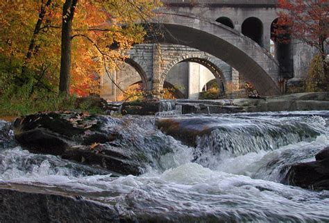 Railroad Bridges At Berea Falls Cleveland Metroparks Cleveland